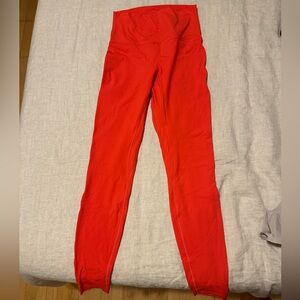 Lululemon Align 28” Leggings in Carnation Red